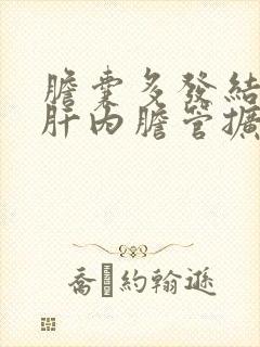 胆囊多发结石并肝内胆管扩张