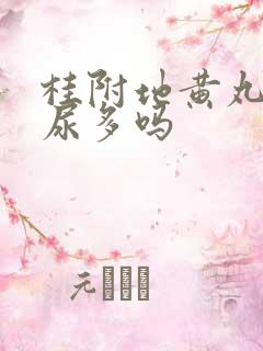 桂附地黄丸治夜尿多吗