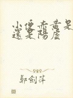 小便赤黄是阴虚还是阳虚