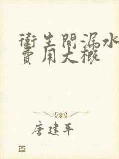 卫生间漏水维修费用大概