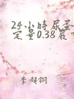 24小时尿蛋白定量0.38严重吗