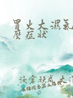 胃火大湿气重什么症状