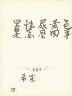 男性尿黄色液体是怎么回事?