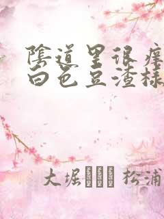 阴道里很痒还有白色豆渣样