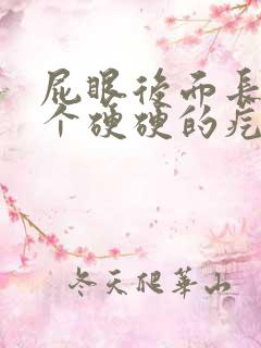 屁眼后面长了一个硬硬的疙瘩