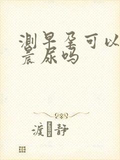 测早孕可以不是晨尿吗