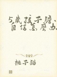 5岁孩子胆小不自信怎么办