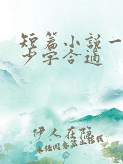 短篇小说一章多少字合适