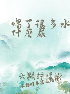 喝了很多水但没什么尿