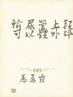 输尿管上段结石可以体外碎石