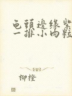 龟头边缘紫色有一排小肉粒