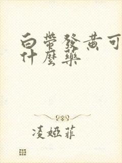 白带发黄可以吃什么药