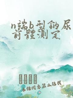 n端b型钠尿肽前体测定