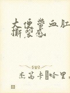 大便带血肛门有撕裂感