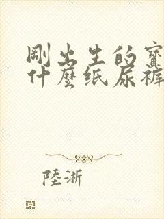 刚出生的宝宝用什么纸尿裤比较好