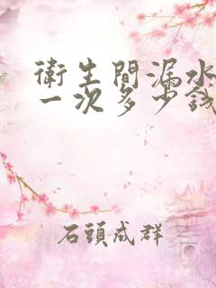 卫生间漏水检测一次多少钱按点收费