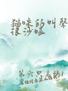 猫咪的叫声突然很沙哑