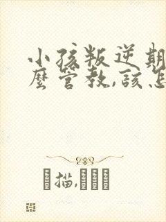 小孩叛逆期该怎么管教,该怎么办?