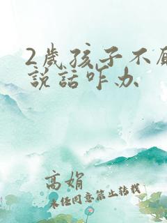 2岁孩子不愿意说话咋办