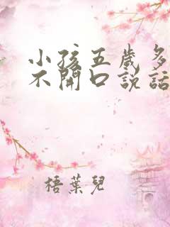 小孩五岁多了还不开口说话