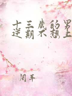 十三岁的男孩叛逆期不想上学了