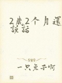 2岁2个月还不说话