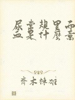 尿常规里面的隐血是什么意思