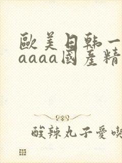 欧美日韩一级aaaaa国产精品