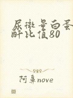 尿微量白蛋白肌酐比值80