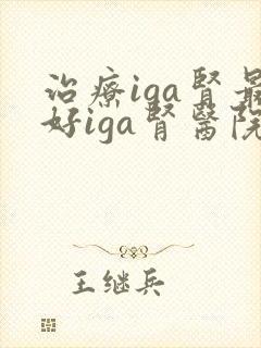 治疗iga肾最好iga肾医院