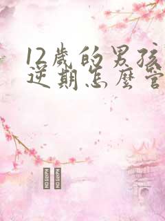 12岁的男孩叛逆期怎么管教