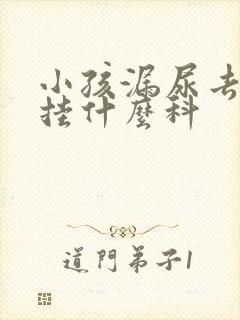 小孩漏尿去医院挂什么科