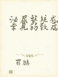 泌尿系统感染最常见的致病菌