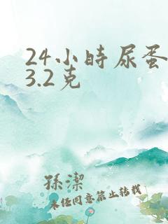 24小时尿蛋白3.2克