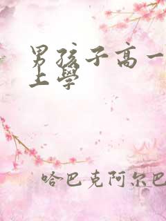 男孩子高一不想上学