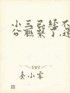 小三已经不和老公联系了,还有必要去找她吗