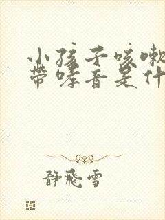 小孩子咳嗽喘气带哮音是什么情况