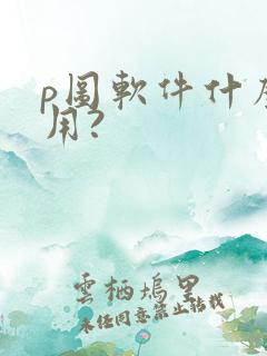 p图软件什么好用?