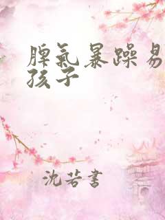 脾气暴躁易怒的孩子