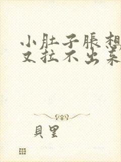 小肚子胀想大便又拉不出来怎么回事