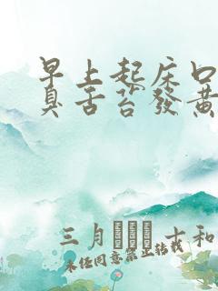 早上起床口苦口臭舌苔发黄吃什么药