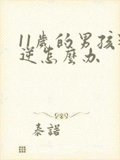 11岁的男孩叛逆怎么办