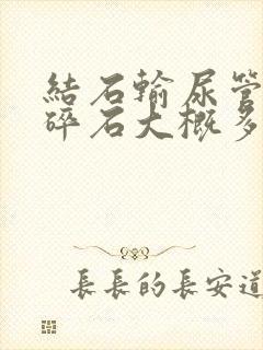 结石输尿管体外碎石大概多少钱