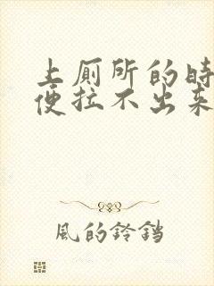 上厕所的时候大便拉不出来怎么办