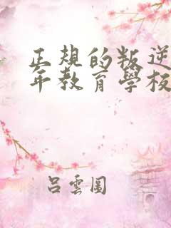 正规的叛逆青少年教育学校