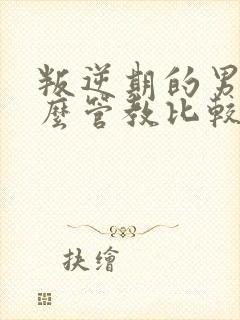 叛逆期的男孩怎么管教比较好