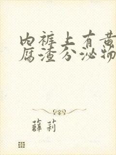 内裤上有黄色豆腐渣分泌物是什么原因