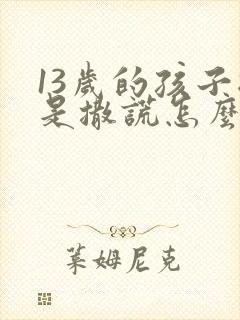 13岁的孩子总是撒谎怎么办