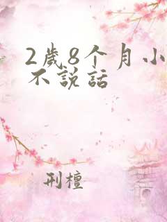 2岁8个月小孩不说话