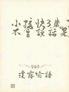 小孩快3岁了还不会说话是怎么回事